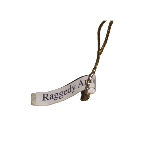 VTG 1998 Raggedy Ann and Andy Ornament Christmas Holiday Hanging 3 Inch Ornament - Picture 7 of 9